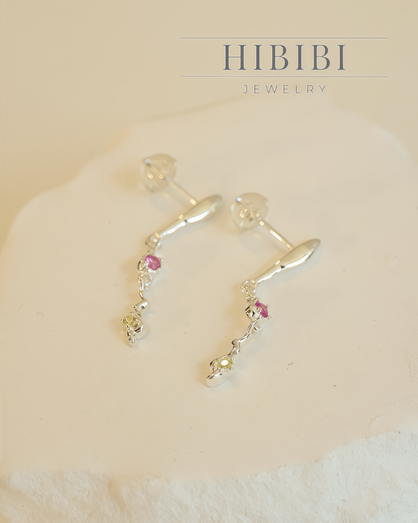 純銀ジルコニアイヤリング