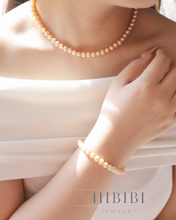 ハートのさざなみブレスレット