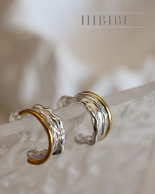 【山川河流】イヤリング